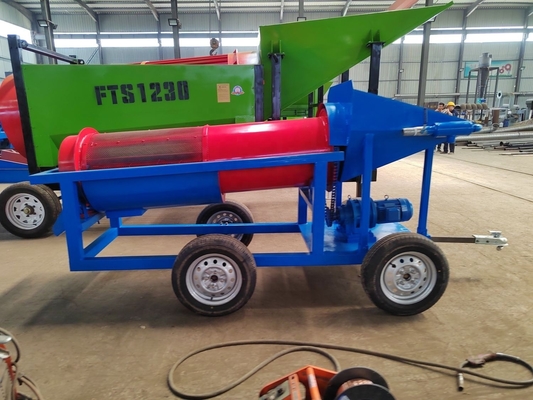 1.5 Kw Mini Trommel Plans Kleine goudtrommelwasinstallatie 600 kg Geschikt voor alluviaal goud