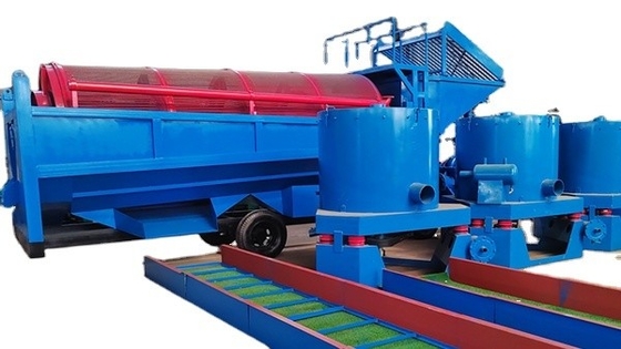 Draagbare wasmachine voor het wassen van goud mobiele trommel schermmachine prijzen met staal materiaal