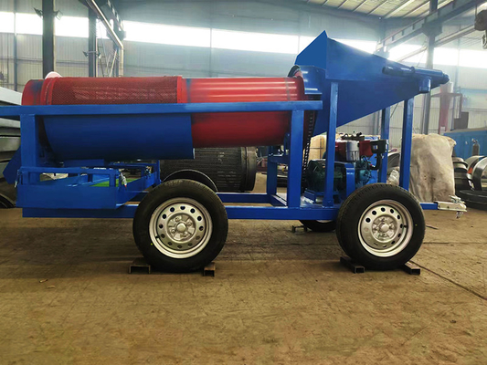 10 ton schaal goudmijnbouwapparatuur Alluviale goudwasmachine met 98% efficiëntie