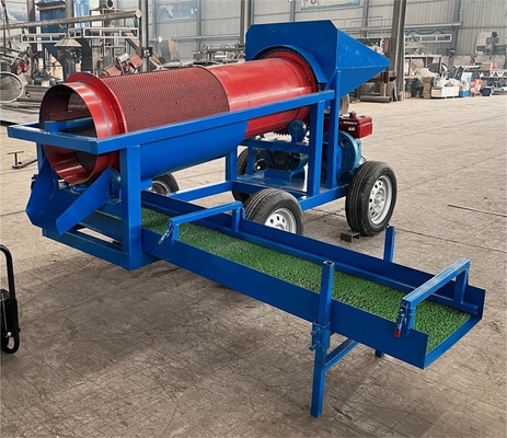 10 ton schaal goudmijnbouwapparatuur Alluviale goudwasmachine met 98% efficiëntie