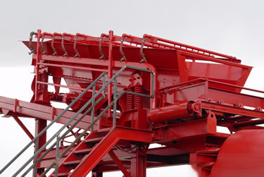 Rood 100tph trommeltrommel scherm voor grote capaciteit Alluvial Gold Washing Plant verkoop
