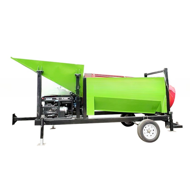 Roterende biomassa houtsnips trommel scherm voor restaurant voeding grootte minder dan 300 mm