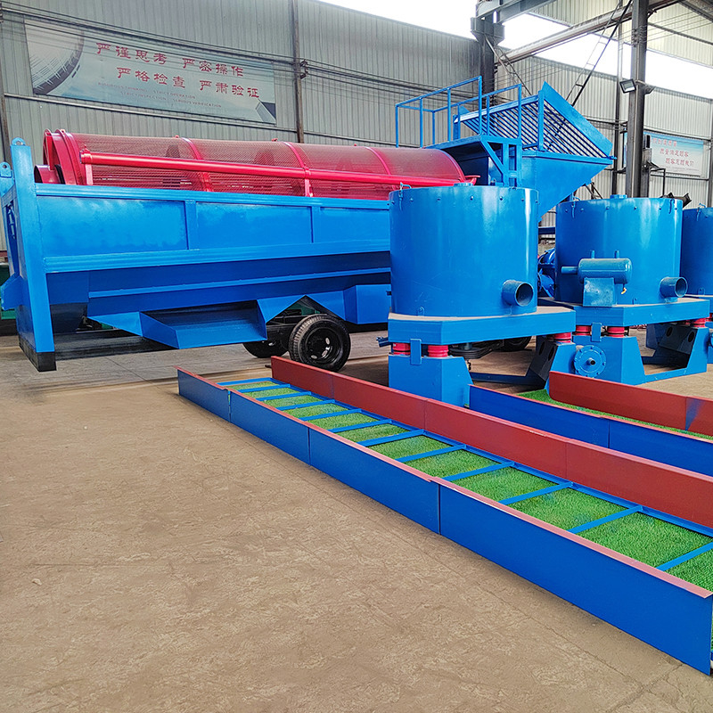 River Gold Trommel Screen voor mobiele kleine goud wasmachines hangt af van het model