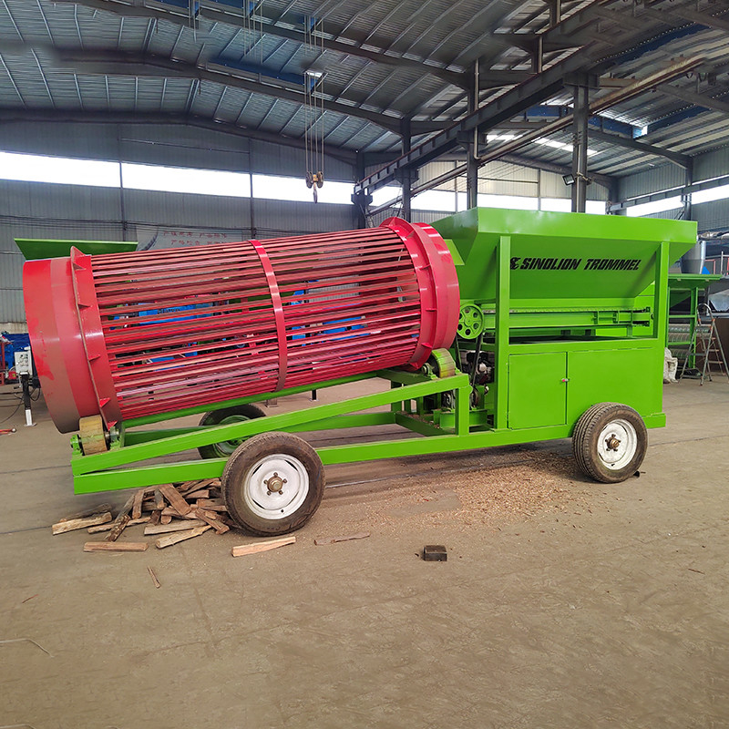 Hoogwaardige cirkelvormige trommel roterende trommel schermseparator met twee trillingsmotoren