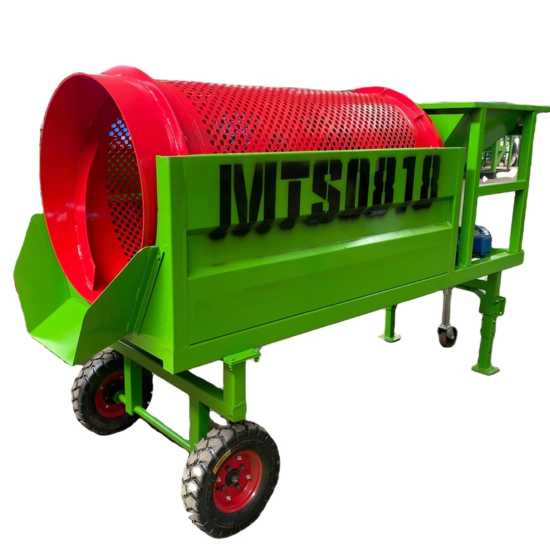Minder dan 300 mm voedingsgrootte mobiele trommelscherm voor tromelcompostaggregat