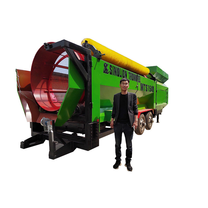 Sandscreening machine met rubberen balreinigingssysteem kleiner dan 300 mm voedingsgrootte