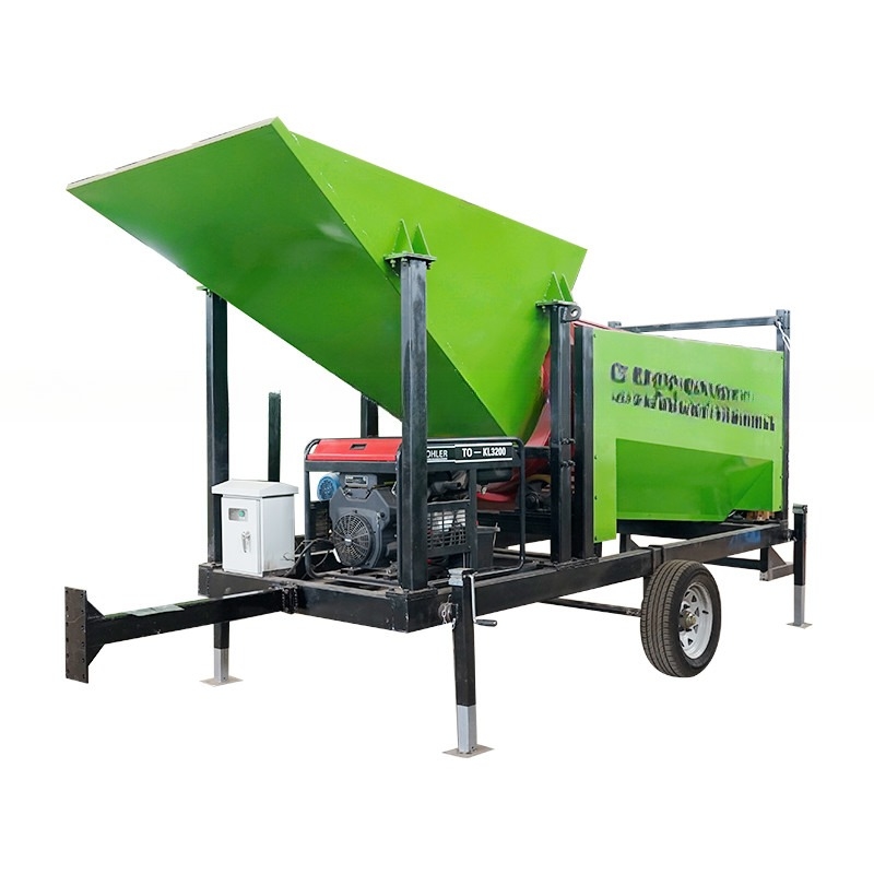 Zware mobiele alluviale goudmijnbouw Rotary Trommel Drum Screen voor compost en bodem