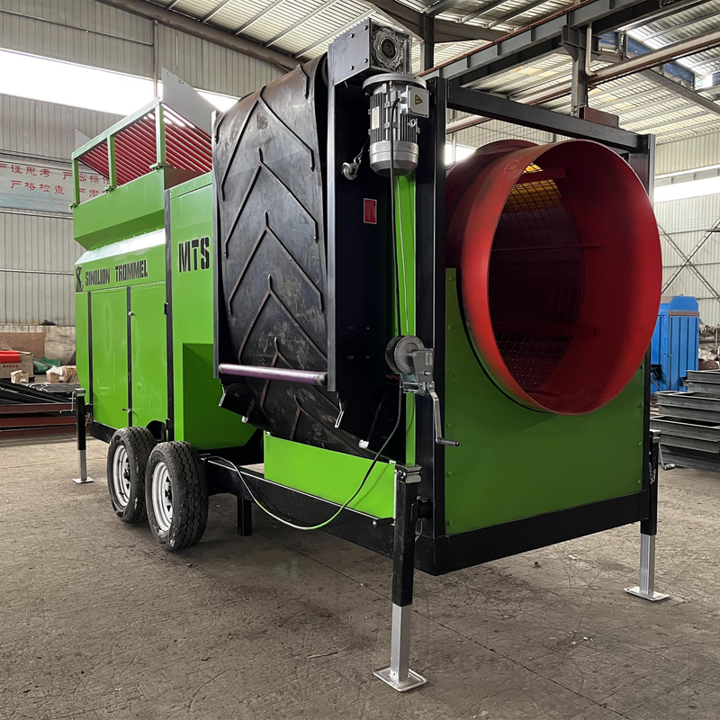 Sprial-separator afhankelijk van brandhout chip trommel scherm voor mobiele houtchip zaagsel beste