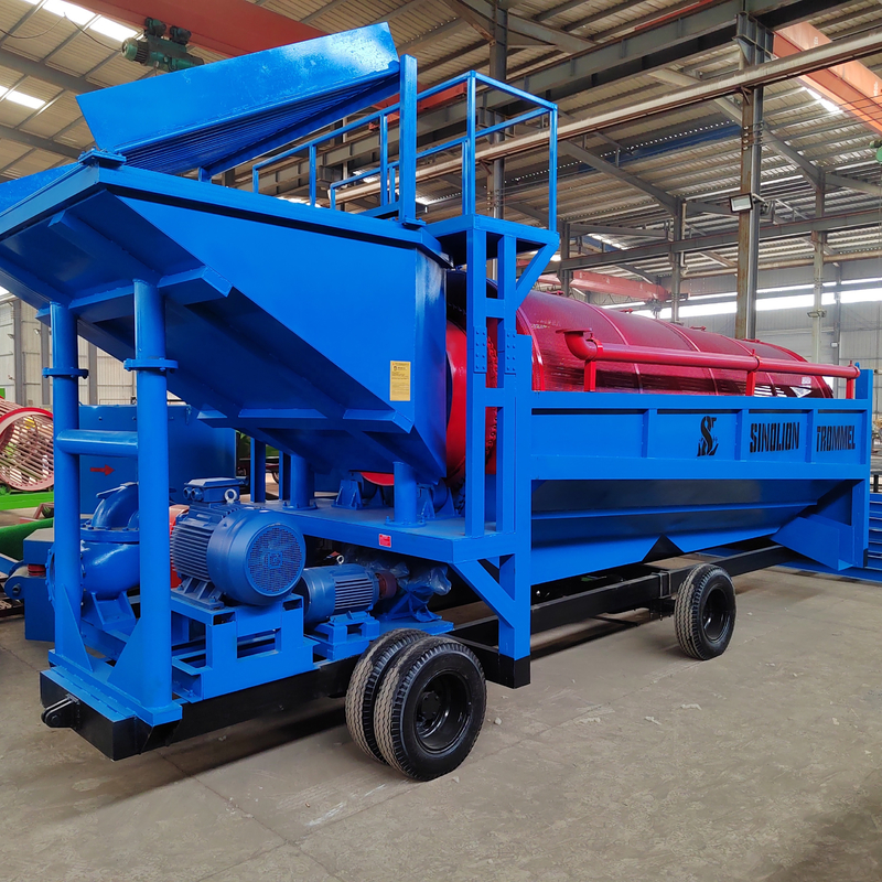 Goudwasser met hoge stijfheid 400 TPH Trommel Screen voor goudwinning