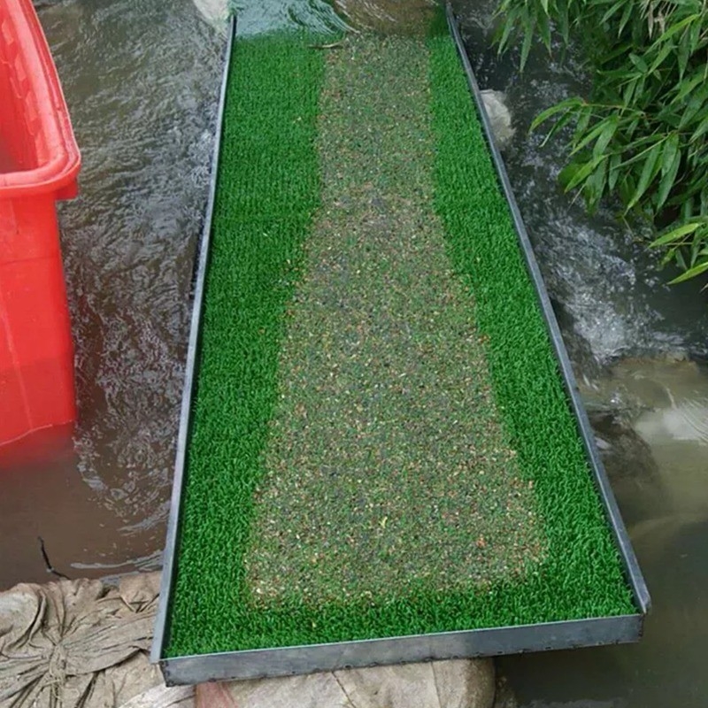 15m*1m*30mm Plastic Mat voor Gold Rush Mining Sluice Box Alluviaal goud Synthetisch gras