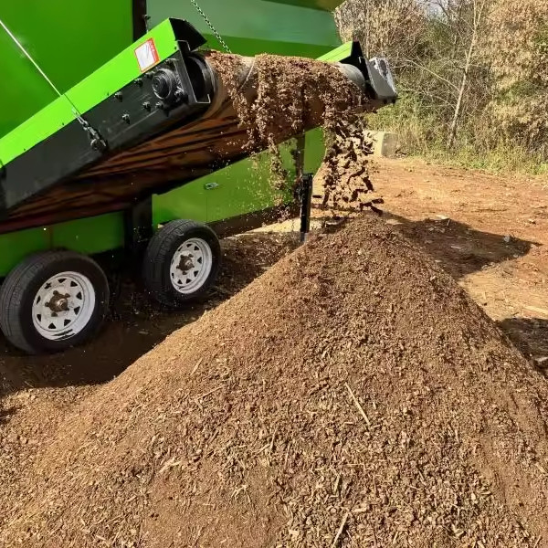 2-3 lagen 30m3/h mobiele trommelscherm voor grindcompost varkens- en schapenmest