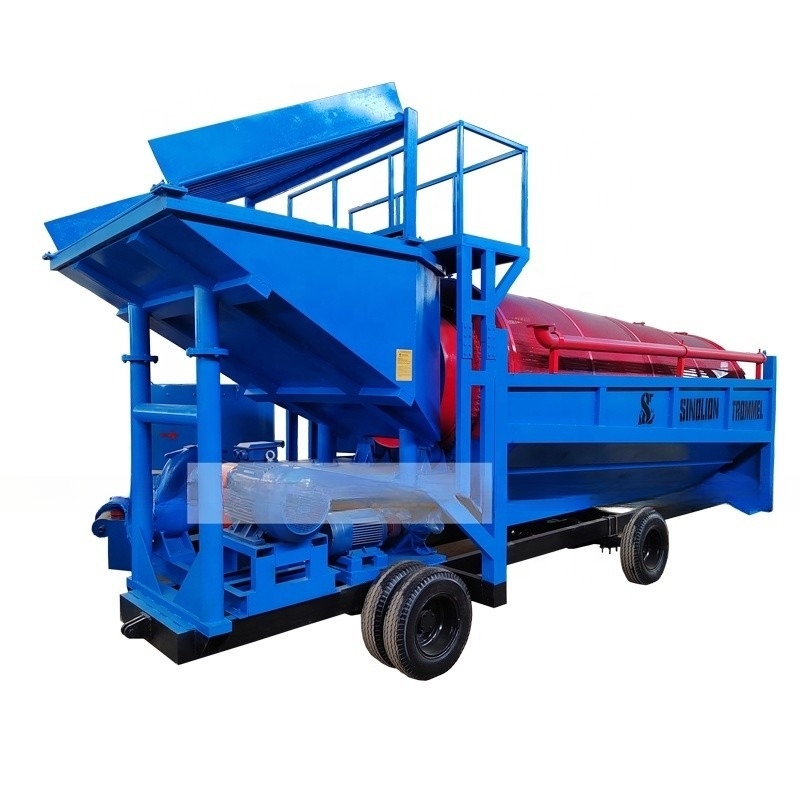 Gravity Separator Gold Trommel Screen voor Placer Gold and Diamonds Sieving van de bron
