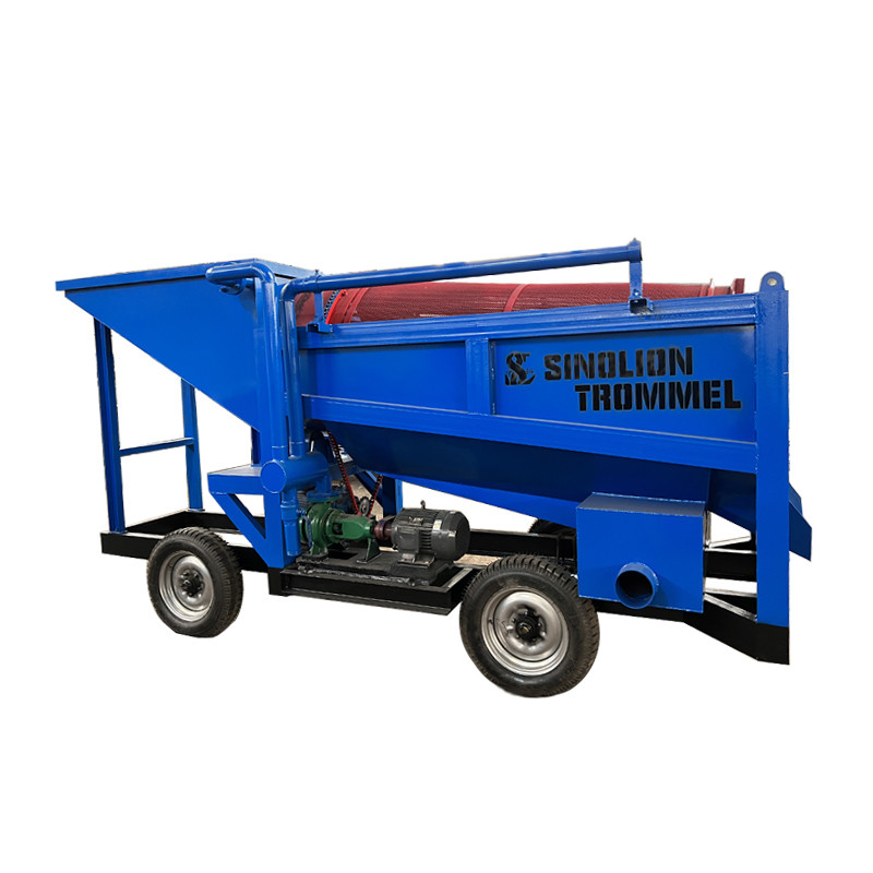 220V/380V Gold Sand Separator Alluvial Gold Mining Machinery Wassen Plant Gold Trommel Screen