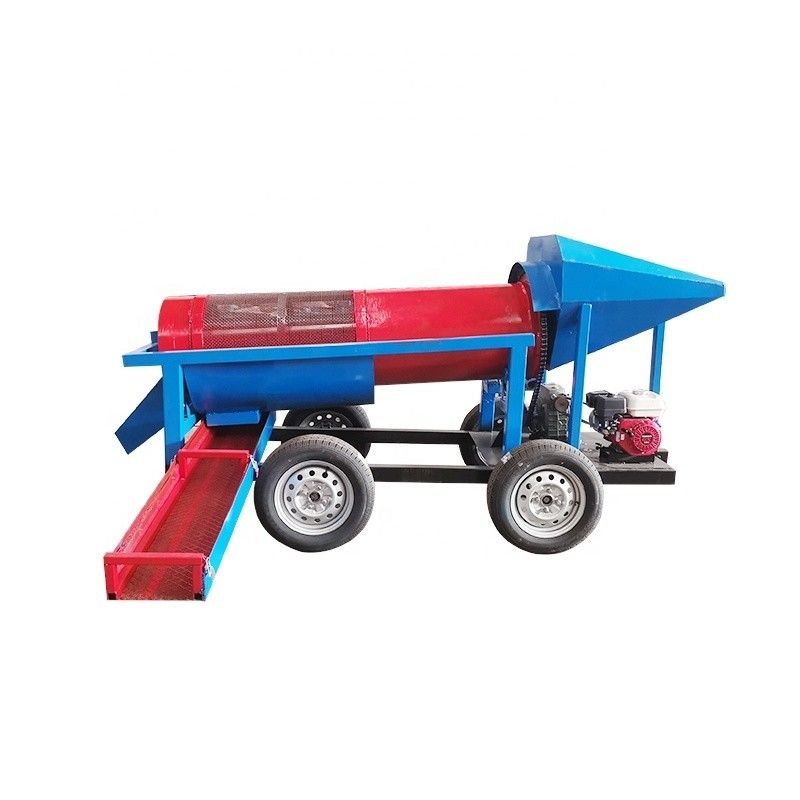 5 tot 10 ton/uur ertsseparatieinstallatie Kleine goudmijnmachine trommel scherm exporteur