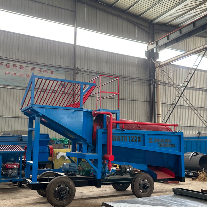 Performance Mineraalseparator Gravity Ore Trommel Screen voor River Gold Washing Plant