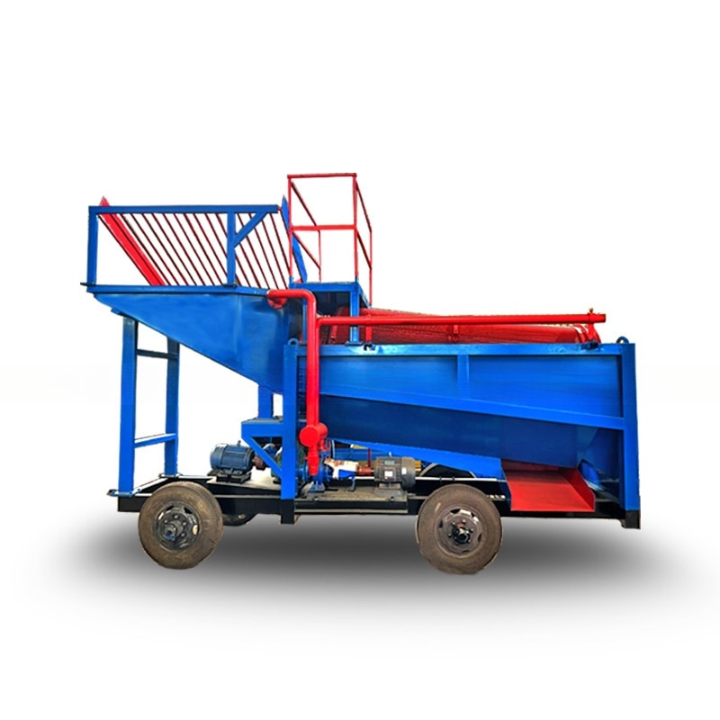 2000 kg capaciteit draagbare trommelgoudwasmachine voor kleine goudverwerking